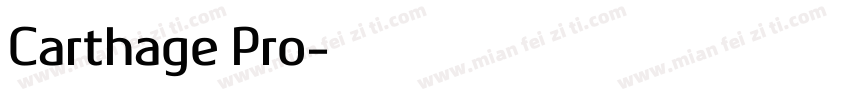 Carthage Pro字体转换